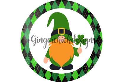 St. Patty's Day Gnome Bottle Cap Images