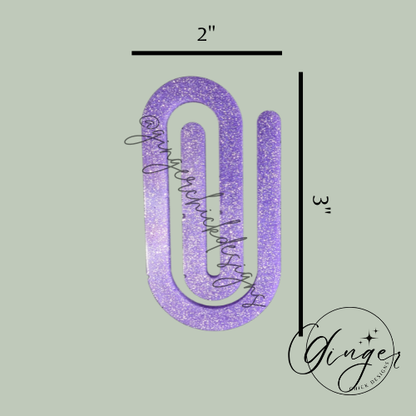 Purple Jumbo Paperclip