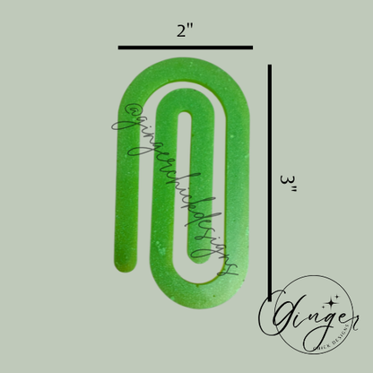 Lime Green Jumbo Paperclip