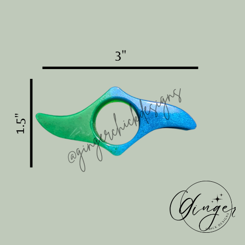 Green & Blue Thumb Bookmark