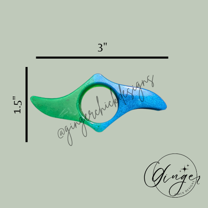 Green & Blue Thumb Bookmark