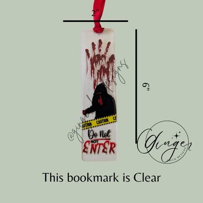Do Not Enter Acrylic Bookmarks