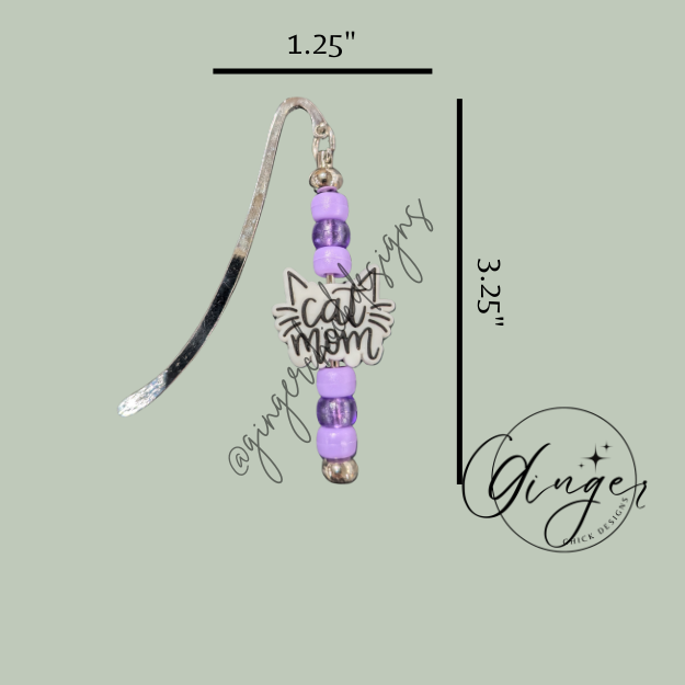 Cat Mom Hook Bookmark