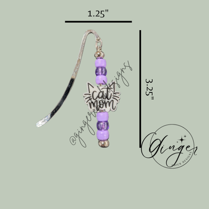 Cat Mom Hook Bookmark