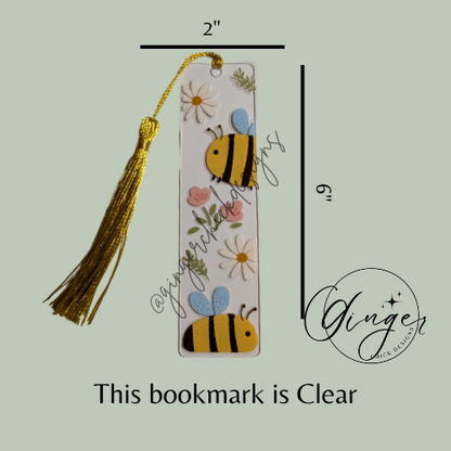 Bumble Bee Acrylic Bookmarks