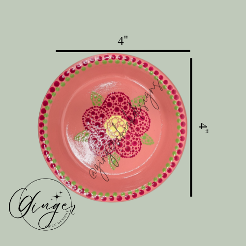 Dot Friend Pink Daisy Trinket Dish
