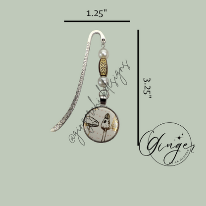 Gold Mushroom Hook Bookmark