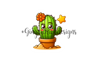 Cactus Friends Bottle Cap Images