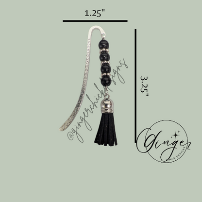 Black Tassel Hook Bookmark