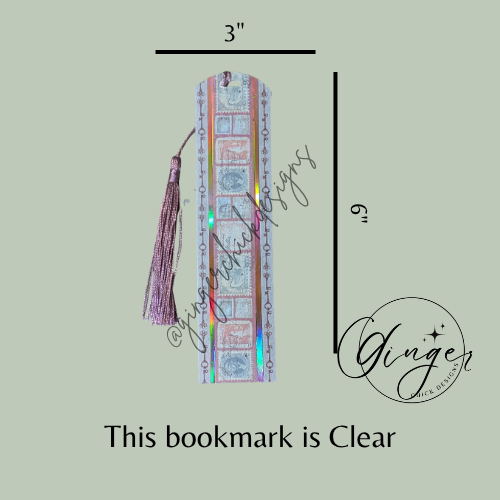 Stamp Collection Acrylic Bookmark