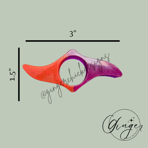 Red & Purple Thumb Bookmark