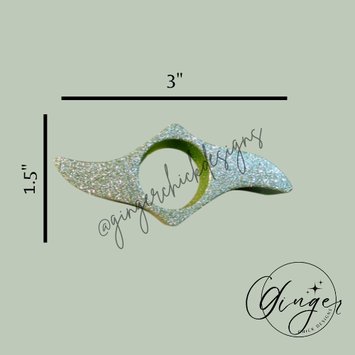 Lime Green with Glitter Thumb Bookmark