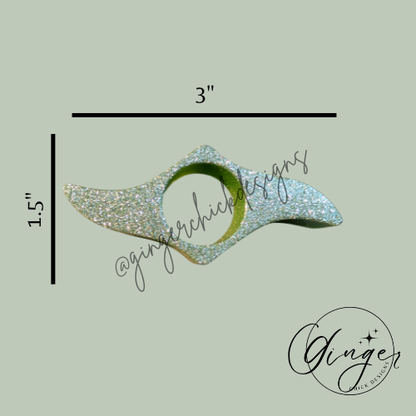 Lime Green with Glitter Thumb Bookmark